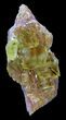 Lustrous, Yellow Cubic Fluorite Crystals - Morocco #32311-1